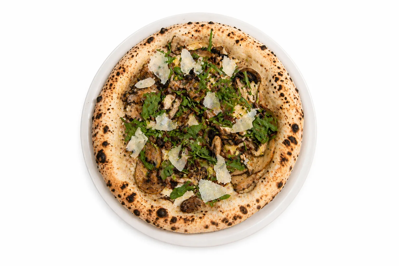 Cavoletti pizza with Brussels sprouts, gorgonzola and walnuts at Flamora Pizza Red Deer